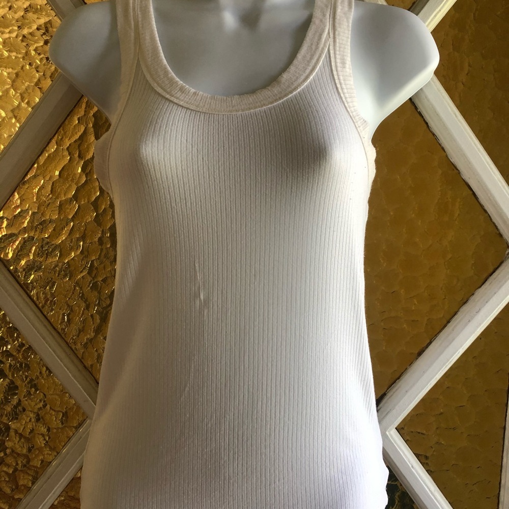 American Eagle white ribbed tank top